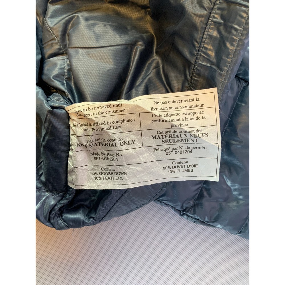 Lululemon Fluffin Awesome Down Jacket Hoodie Size 8 Bluish Gray Silver - Picture 6 of 6
